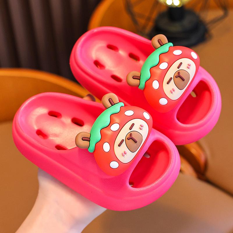 Summer Children's Water-Resistant Sandals Boys and Girls Non-Slip Soft Cushioning Parent-Child Quick-Dry Kids Bath Sandals