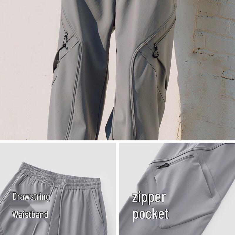 Semir Men's Winter Fleece-Lined Loose Straight Casual Pants