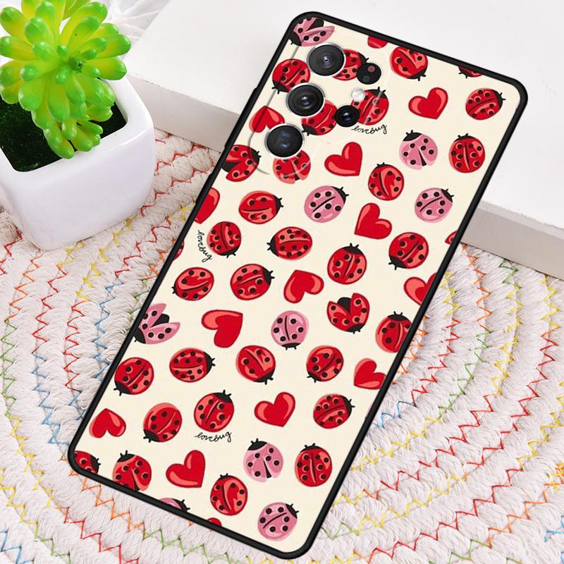 Ladybug Beetle Soft Silicone Phone Case For Samsung Galaxy Note 10 Pro S26 S25 S24 S23 S22 S21 Plus S25Ultra Capa Cover