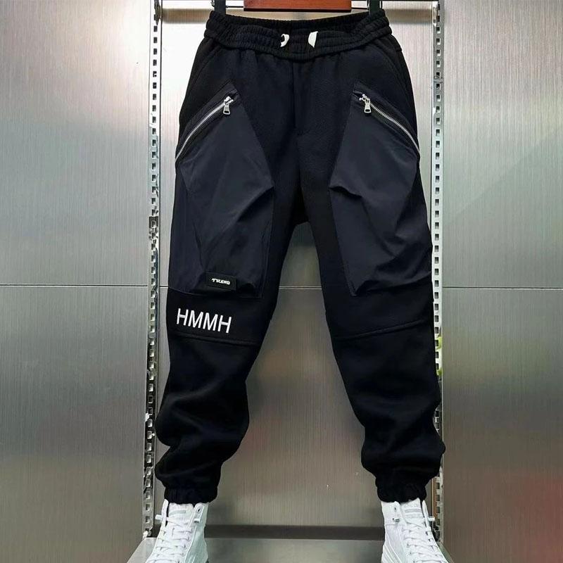 

Молодежная рабочая одежда Мужские спортивные леггинсы гаремы Универсальные, модные и персонализированные XXXL чёрный