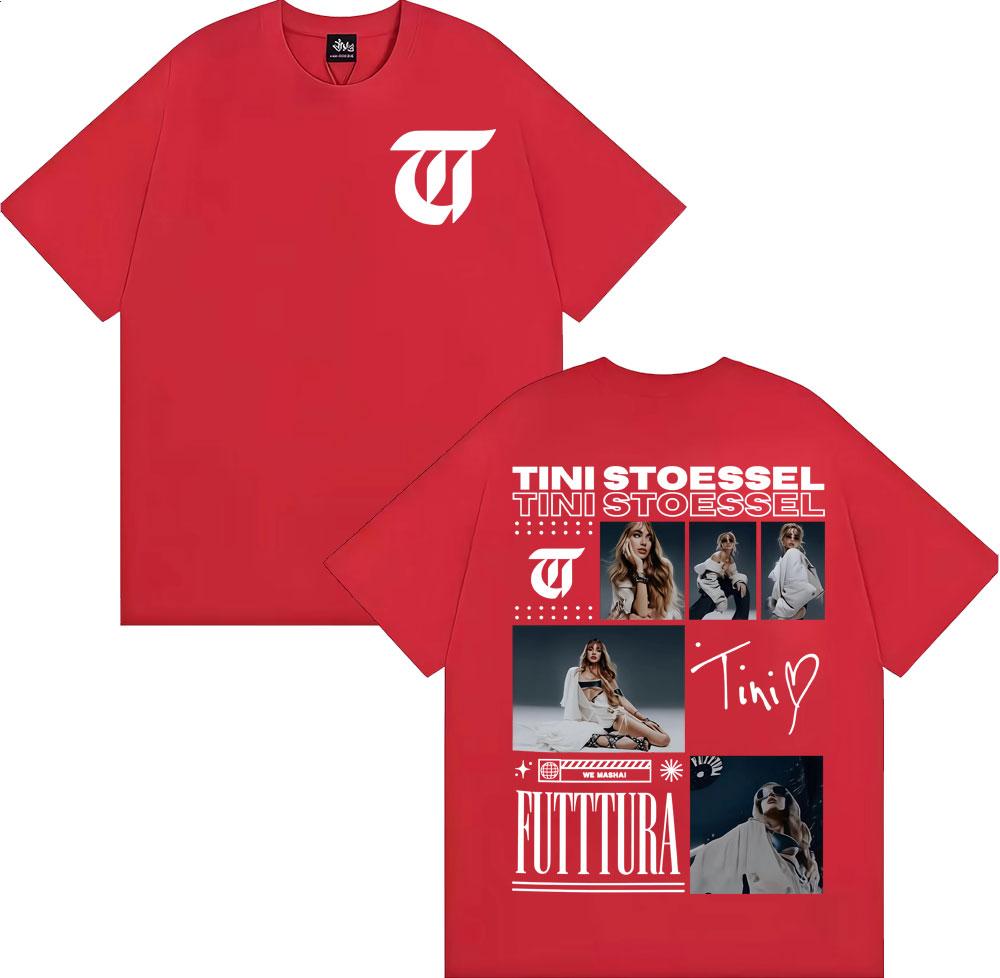 Tini Stoessel Futtura Album Tour 2025 Graphic T Shirts Men Women Clothing Fashion Aesthetic Tshirts High Quality Cotton Tshirt