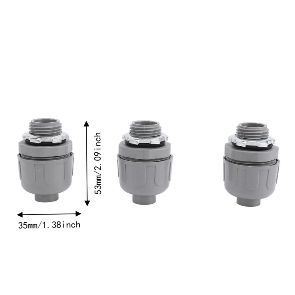 10pcs Nylon Electrical Conduit Fitting Non‑Metallic Conduit Connector Home Electrical Project