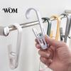 Portable Clothes Drying Clips Laundry Hook with Clip, Non-Drilling ABS Closet Organizer, Multi Purpose Space Saving Storage Tools Durable Anti-slip