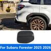 For Subaru Forester 2025 2026 Carbon Fiber Style Fuel Tank Cap Gas Oil Filler Cover Trim Bezel Exterior Accessories Car Styling