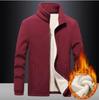Warm Thicken Fleece Sweatshirt for Men Plus Size 9XL Solid Color Winter Autumn Clothing
