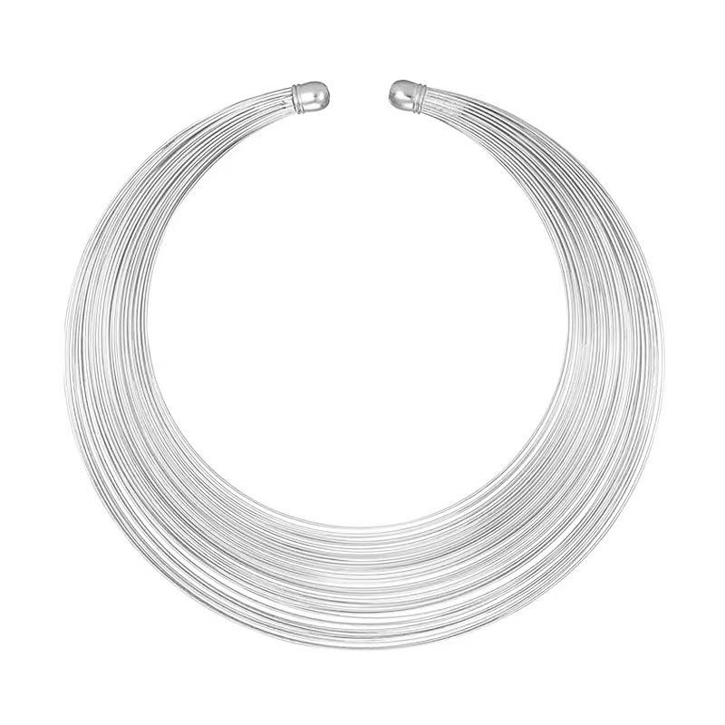 Collar Metal Collar Multi-layer Open Loop Necklace Accessory