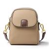 Head Layer Cowhide Women's Bag, Mobile Phone Bag, Women's Genuine Leather Crossbody Bag, Fashionable Multi Compartment Shoulder Bag