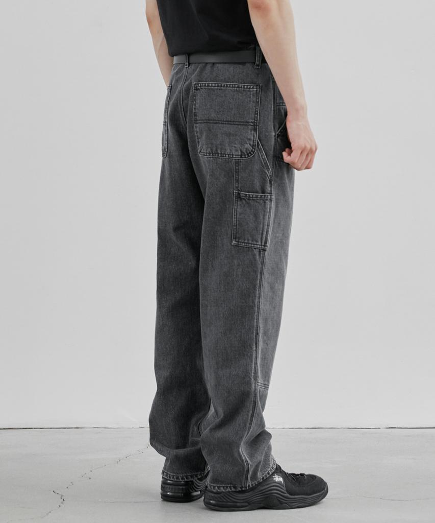 Beulaendideu Carpenter Denim Pants [Washed Black]