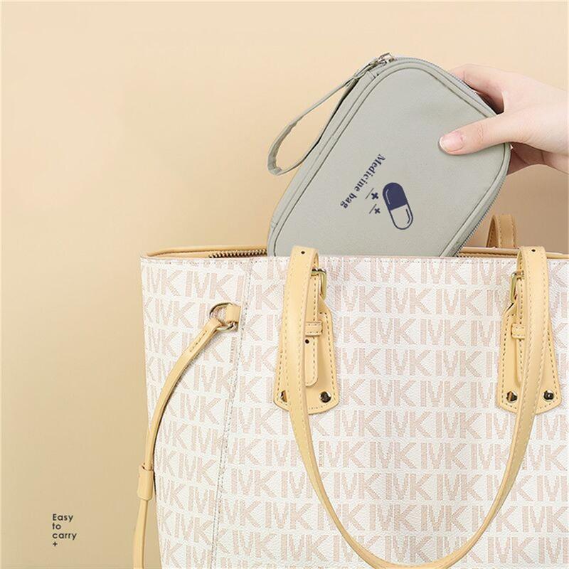 1/2Pcs Large-Capacity  Medicine Box Layered Family First Aid Kit Medicine Boxes Medicine Cabinet Portable Fabric Storage Bag