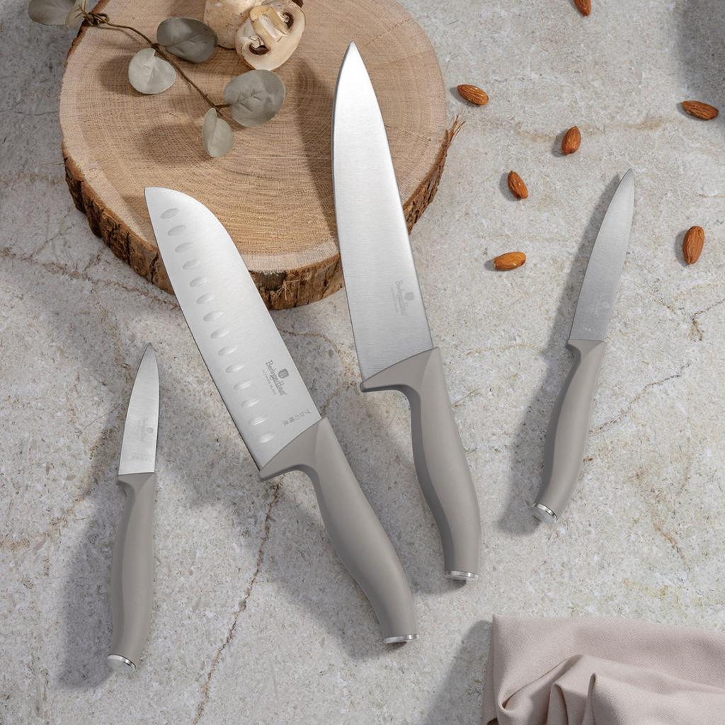 Set Of 4 Kitchen Knives Berlinger Haus Bh-2960 Taupe