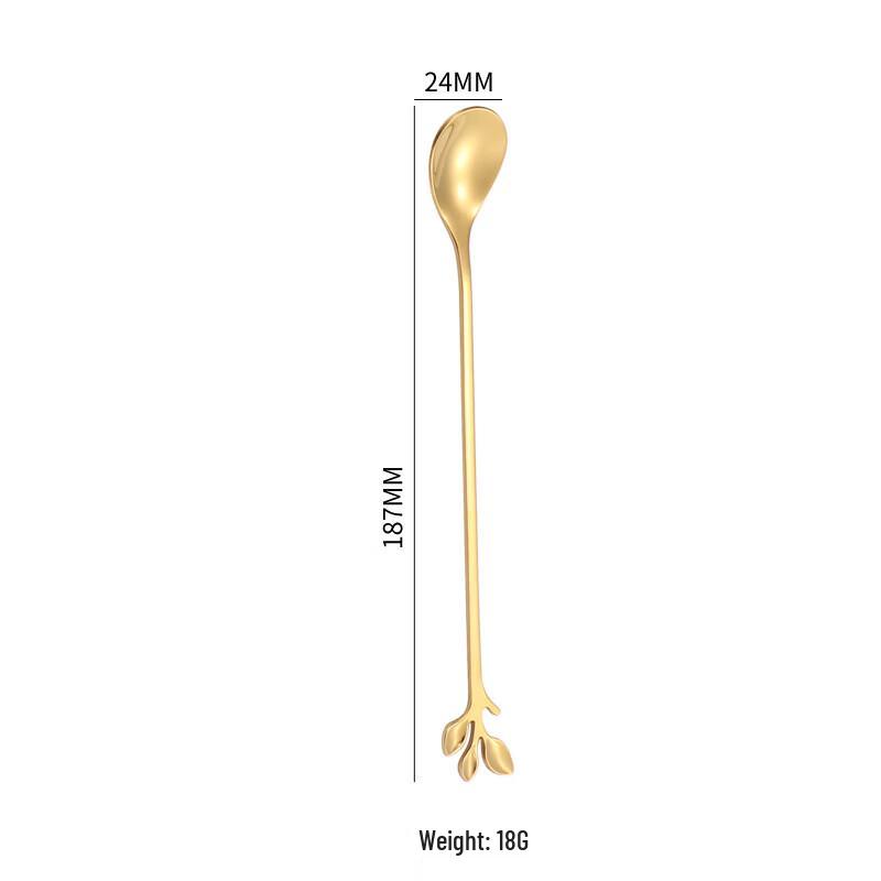 Abay Stainless Steel Leaf Design Spoon