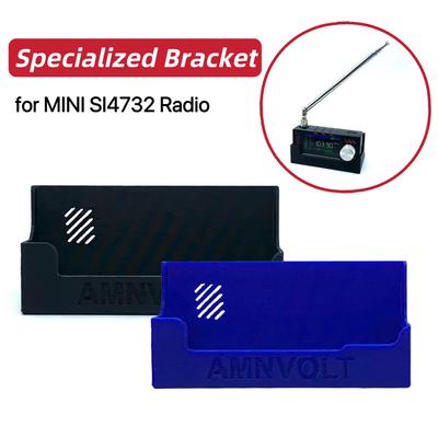 3D Printed Mini Radio Stand Pocket All-Band Receiver Holding Bracket Portable Handheld Radio Mount for MINI S4732 Radio V1/V2/V3
