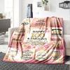 Happy 100Th Birthday 1926 Themed Blanket Personalized Name Soft Warm And Versatile For Sofa Bed Office And Travel Machine Washable Comfortable In All