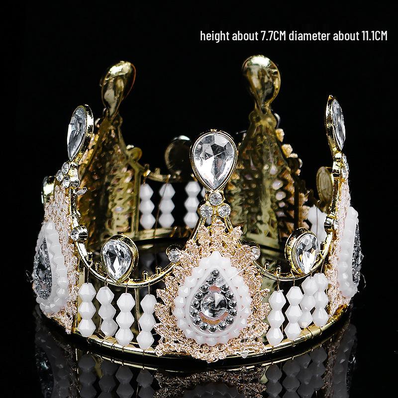 Pearl Crown Cake Decoration & Headdress for Birthdays