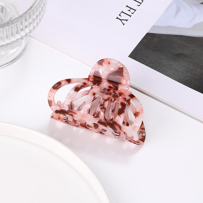 

Xuanzhi Jewelry Elegant Retro Acetate Claw Clip - Versatile Korean High-End Shark Hair Accessory