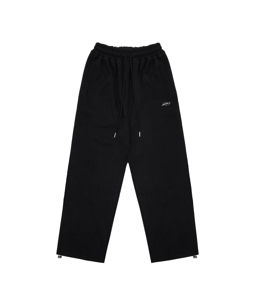 THERANK Chrome Logo Essential Sweatpants [Black]