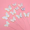 1Set Butterfly Cake Decoration Party Supplies Diy 3D Butterfly Cake Topper Decorative Birthday Wedding Cake Insert Accessories