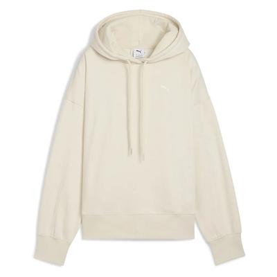 Her Sweatshirt Oversized Hooded Beige