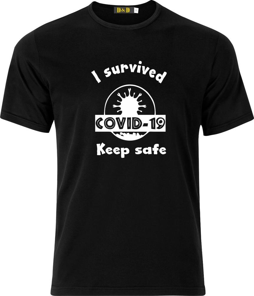

I Survived the virus Keep Safe cotton t shirt L