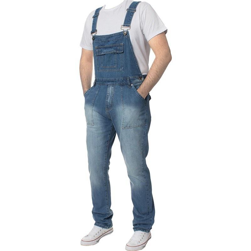 Suspender Denim Jumpsuit Rompers 