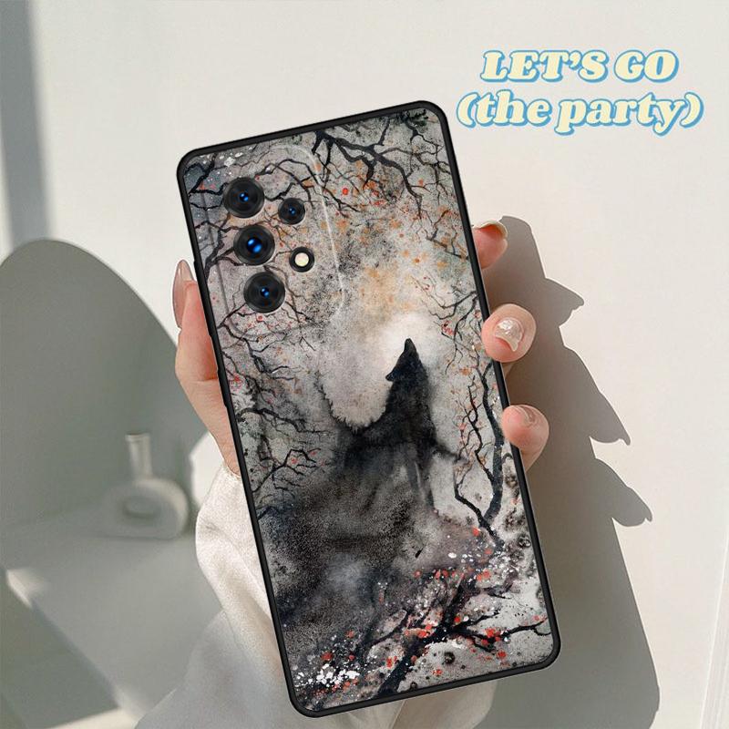 Tier Der Wolf Heult Handyhülle Für Samsung Galaxy A42 A31 A40 A51 A71 A32 A80 A91 A52 A72 A73 A20e A21S A50 A70 A11 A12 Hülle