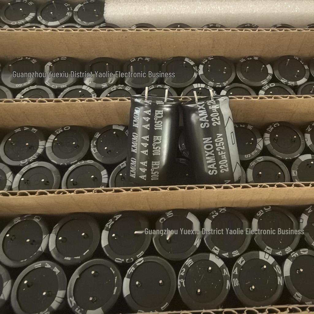 WANYU 250V 220uF Electrolytic Capacitor, 18×30mm Through-hole for Power Amplifier Filtering