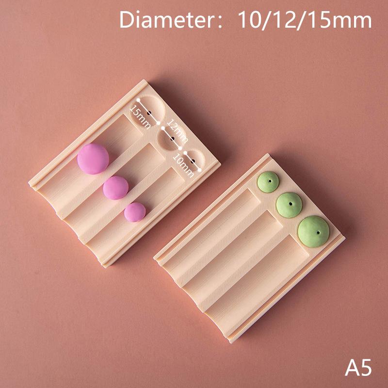 10/12/15mm Polymer Clay Bead Rolling Ball Mold Clay Ball Punching Auxiliary Tool For DIY Earrings Jewelry Pendant Decoration