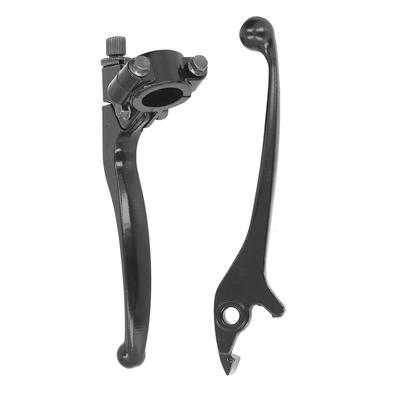 22mm 0.87in Zestaw Klamki Hamulcowej i Dźwigni Sprzęgła Czarny Błyszczący do Motocykla PIT DIRT BIKE 110cc 125cc 150cc
