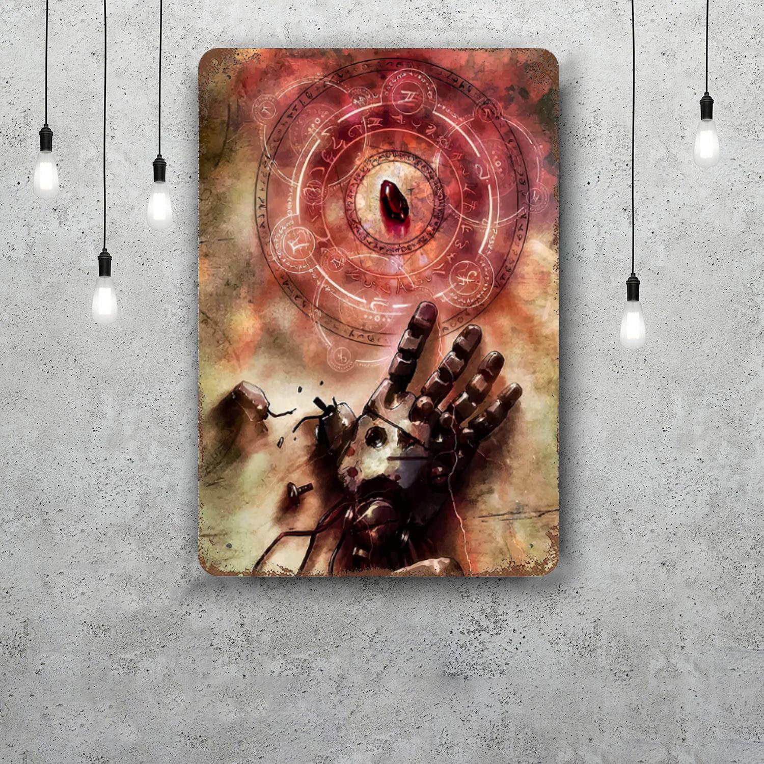 

alchemist cartoon Classic Poster Rusty Metal Plaque Retro Decorative Plate Bar Man Cave Garage Club Metal Sign Wall Decoration 20x30cm（7.8x11.8inch）