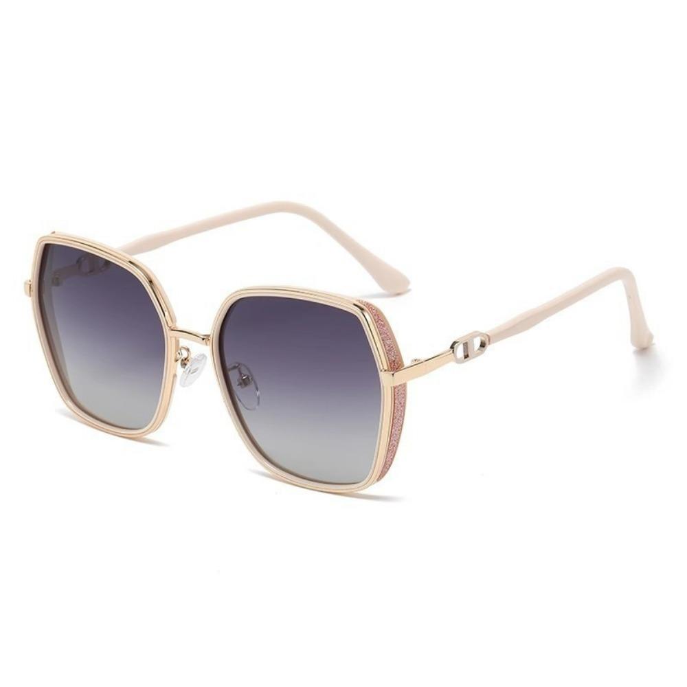 Korean Style Metal Frame Glasses Salamin Sunglasses for Women Square Sunglasses UV Protection