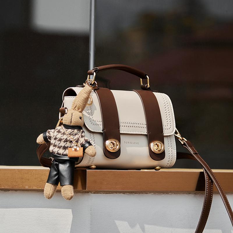 Mrs. Qiao Bag New Versatile Crossbody Bag Light Luxury Mini Bag High-Quality Texture Niche Genuine Leather Women's Bag