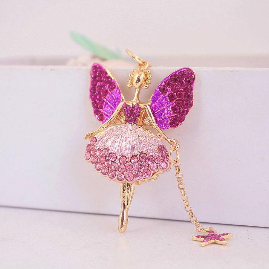 Star Angel Fairy Butterfly Keychain - Cute Jewelry Pendant for Women’s Bags