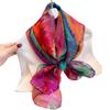 Yourou Yarn Scarf Women's Large Size Fashion Color Temperament Simulation Silk Large Shawl Commuter Sun Protection Light Luxury Silk Scarf