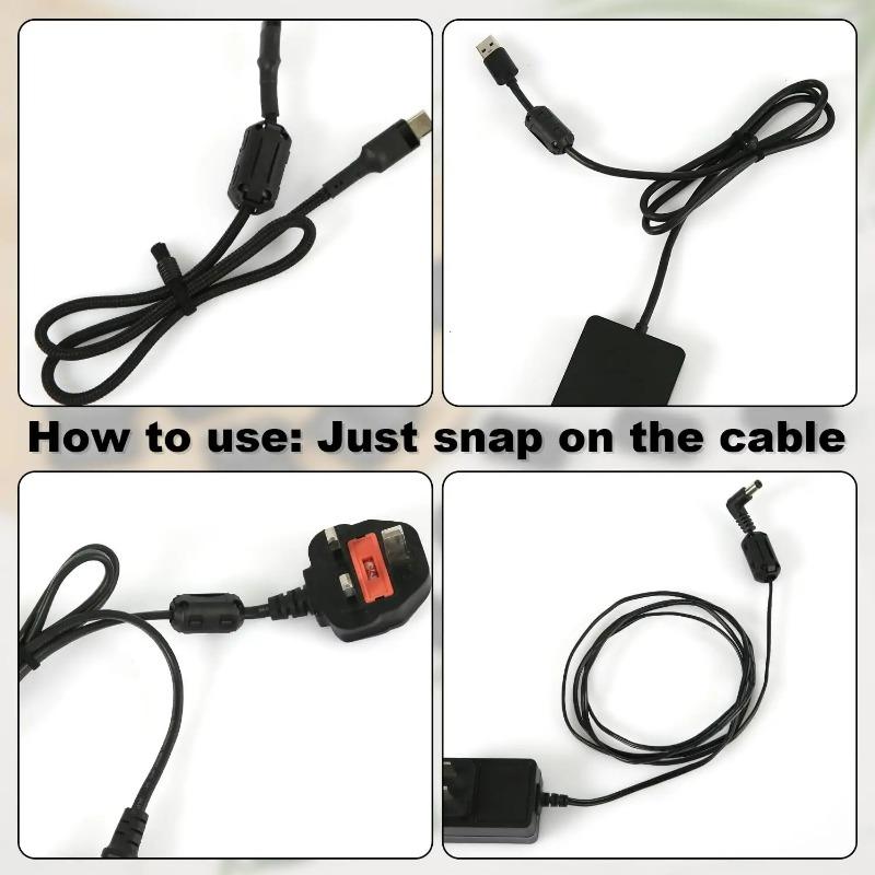 1/30Pcs Noise Filter Magnetic Clip Noise Suppressor Filter Ring Cable Clamp for Suppressor Powerline Power Cord Magnetic Ring