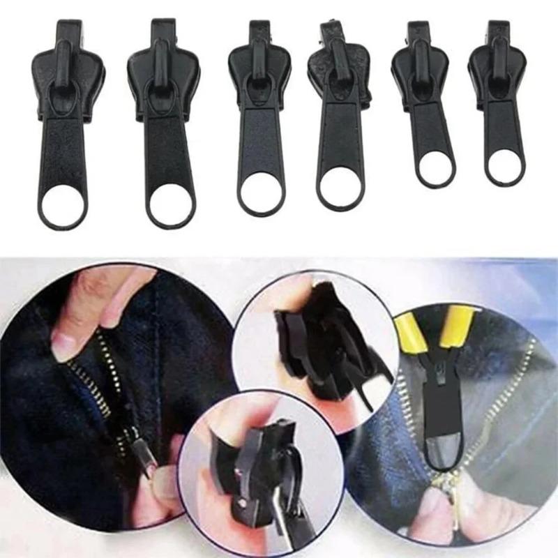 Universal Instant Zipper Repair Kit - 3 Sizes Replacement Sliders & Rescue Teeth for Clothes, Bags & Sewing Tools