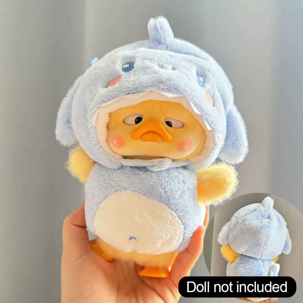 Kleine gelbe Entenpuppenkleidung für nervige Enten, verärgerte Entenplüschserie, Babykleidungszubehör