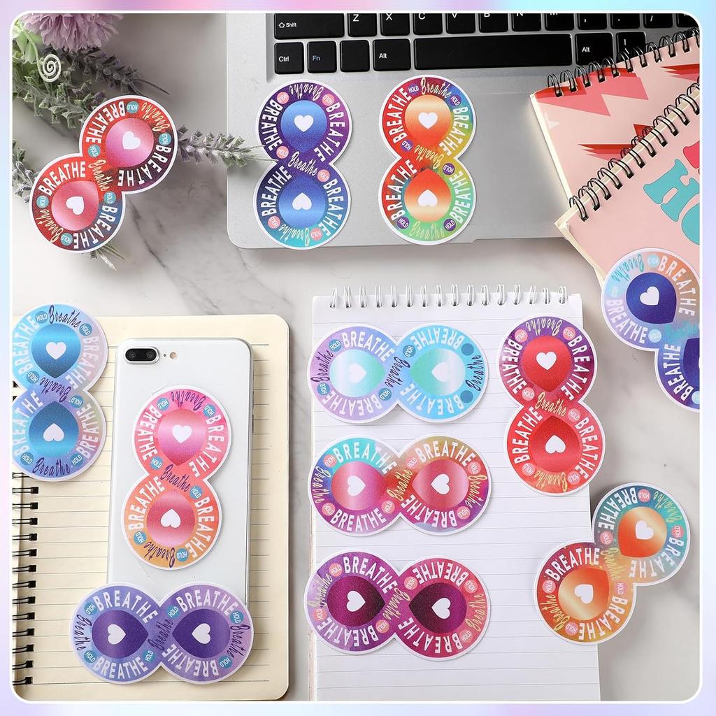 Fulmoon 120 Pcs Calm Anxiety Sensory Stickers Textured Sensory Strips Tactile Rough Calm Sensory Stickers Adhesive Tactile 8 Shaped Fidget Tool for