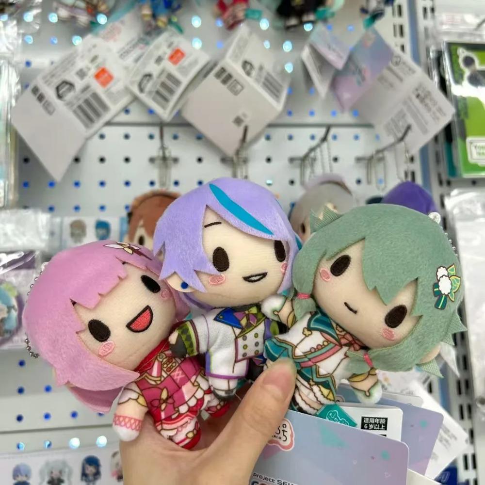 Portachiavi Peluche Pjsk da 10 cm Project Sekai Tenma Tsukasa Peluche Ripieni Ciondolo per Borsa Kamishiro Rui Bambola Peluche Kawaii Giocattolo Regalo