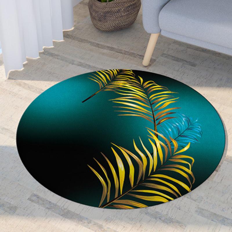 Round Carpet for Bedroom Rugs Living Room Decoration Home Room Decor Computer Table Chair Floor Mat Hallway Entrance Doormat