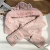 Hat women's new winter cute scarf gloves plush hat integrated thickened warm elk hat three-piece set