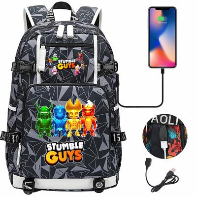Game Merchandise Collision Party Usb Print Teen Middle School Schoolbag Men and Women Leisure Travel Backpack