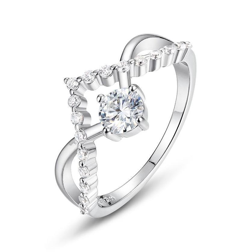 Factory Direct 925 Sterling Silver Multi Layer Stacking Ring for Women Moissanite Engagement Wedding Ring Jewelry Manufacturer
