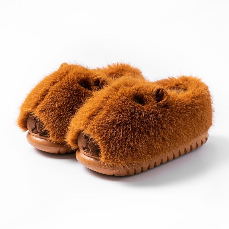 Nové pantofle podzim a zima roztomilé pantofle bavlna domácí bavlněné boty teplá platforma domácí pantofle dámské plyšové