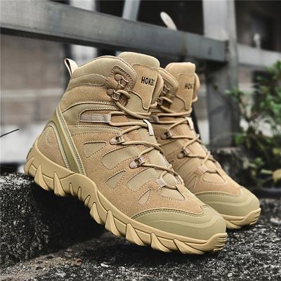 Large Size Combat Boots Men's Outdoor Sand-proof Breathable Desert Boots Men's Waterproof Hiking Boots Training Tactical Boots