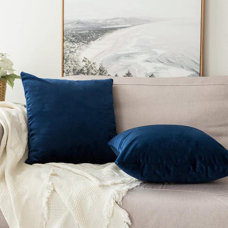 Federa per Cuscino in Velluto Blu Articoli per la Decorazione della Casa Cuscini Decorativi Creativi per Divano Letto Soggiorno Regali Personalizzati 40*40cm