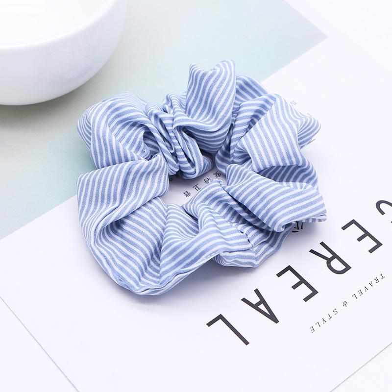 Stripe Womens Hair Accesorios Ladies Tie Striped Lady Scrunchies Ponytail Female Scrunchy Elastic Hair Ropes Headwear For Women