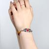 Verstellbares Medicals Alert ID-Armband mit gravierbarem Anhänger, Edelstahl, doppellagiges Armband, Handgelenkschmuck
