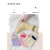 5 Pairs of Candy-coloured Cream Vertical Striped Socks Women Spring and Summer Thin Fresh Pure Colour Simple Colour Blocking Match Medium Socks
