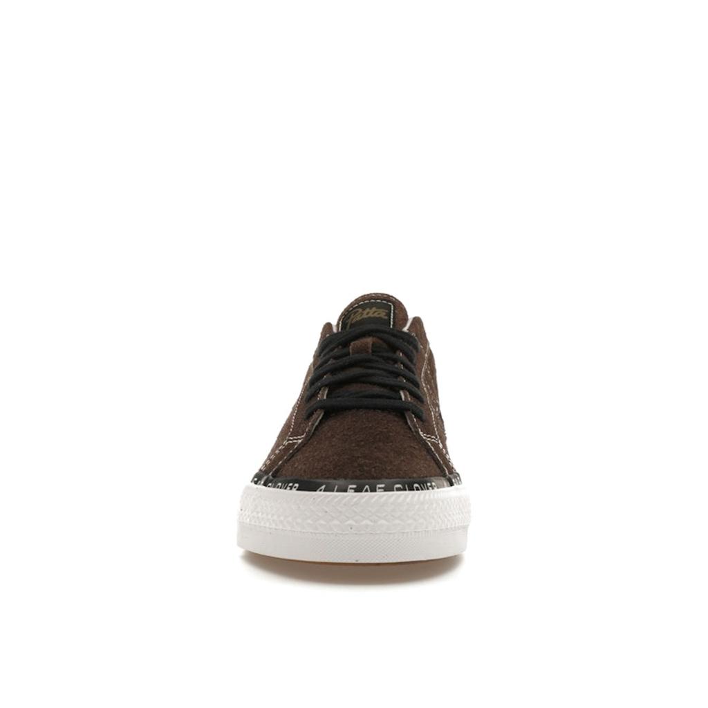 Converse Patta x One Star Pro Low 4 Leaf Clover Unisex Sneakers Brown Java Burnt-Olive A03174C