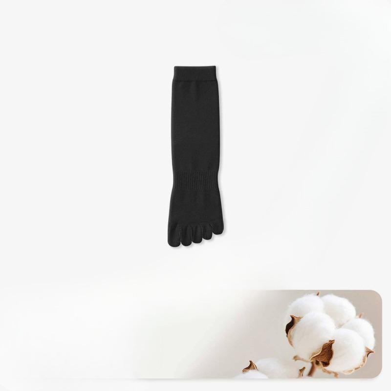 

Cotton Five-Finger Socks Men s All-Season Mid-Calf Pure Cotton Anti-Bacterial Odor-Resistant Toe Separated Socks Without Bones 1 pair